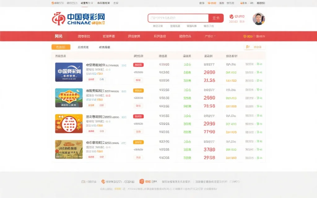 中国竞彩网网站界面截图,页面显示多种彩票开奖列表和实时数据,界面整洁直观